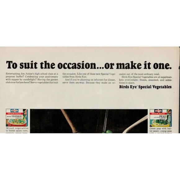 1966 Birds Eye Special Vegetables, General Foods Kitchens Vintage Print Ad (L4) - Picture 3 of 3